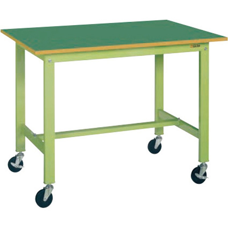 KH-48FB 軽量作業台(KHタイプ/200kg/サカエリューム天板/H900/キャスター付) サカエ グリーン 対応 間口1200mm奥行600mm  KH-48FB