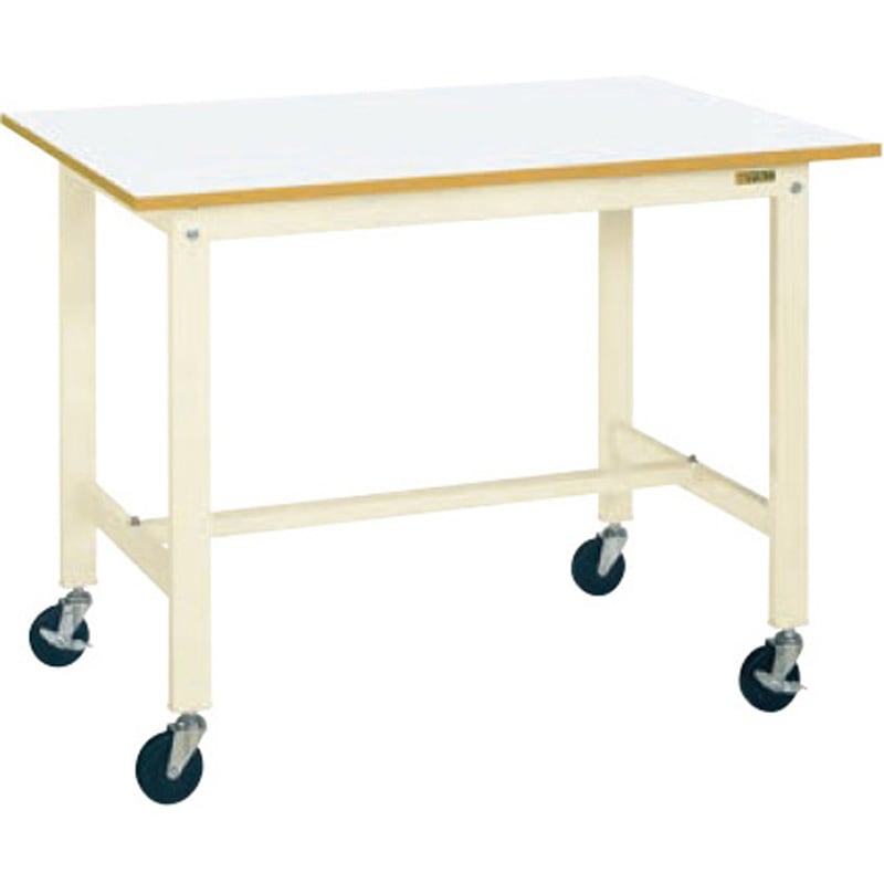 KH-48FIVB 軽量作業台(KHタイプ/200kg/サカエリューム天板/H900/キャスター付) サカエ ホワイト 対応 間口1200mm奥行600mm  KH-48FIVB