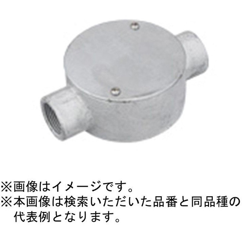 DFZ2616P 丸型露出ボックス 2方出 1個 Panasonic(パナソニック