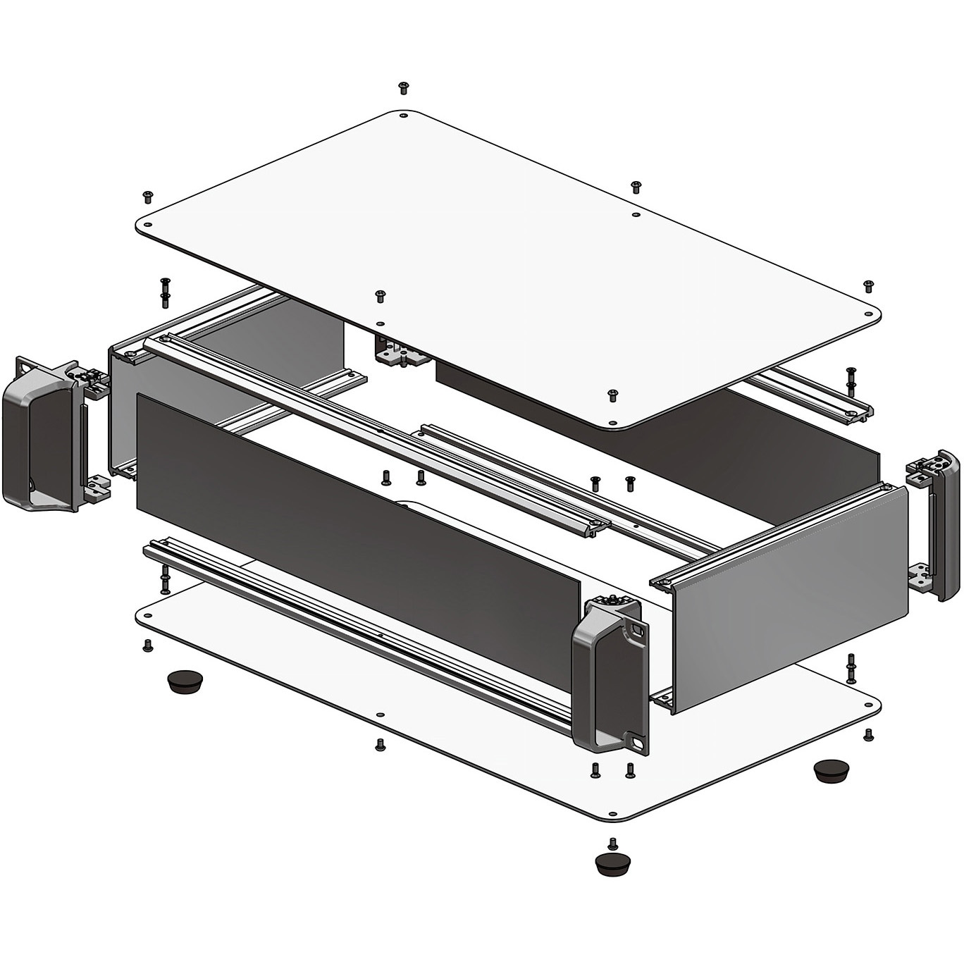 角型ラックケース 50x50x17cm パネル脱着ラックケース PSLシリーズ | 製品情報 | タカチ電機