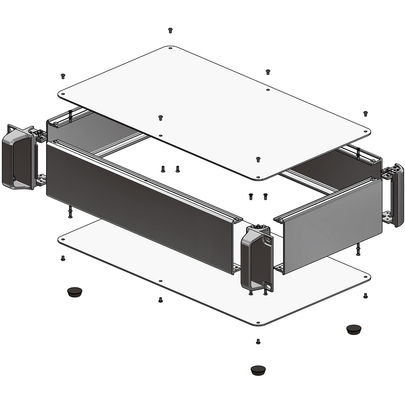 AUXR133-43-43H-BB ラックマウントケース AUXRシリーズ タカチ電機工業