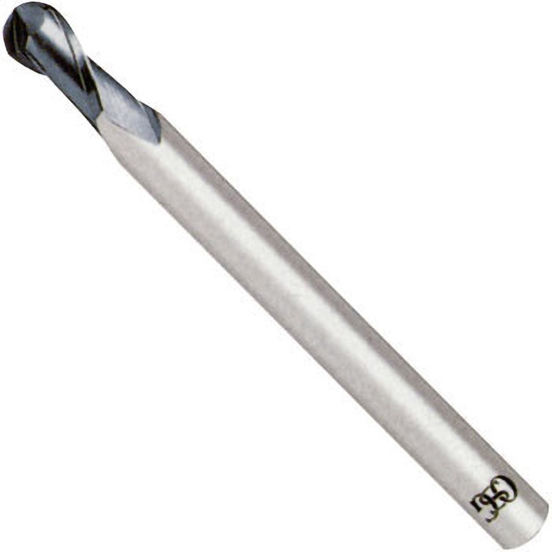 DLC-EBD R0.5 超硬スクエアエンドミル DLCコート 2刃 DLC-EBD OSG(オーエスジー) ねじれ角30° 刃径1mmシャンク径4mm刃長2.5mm