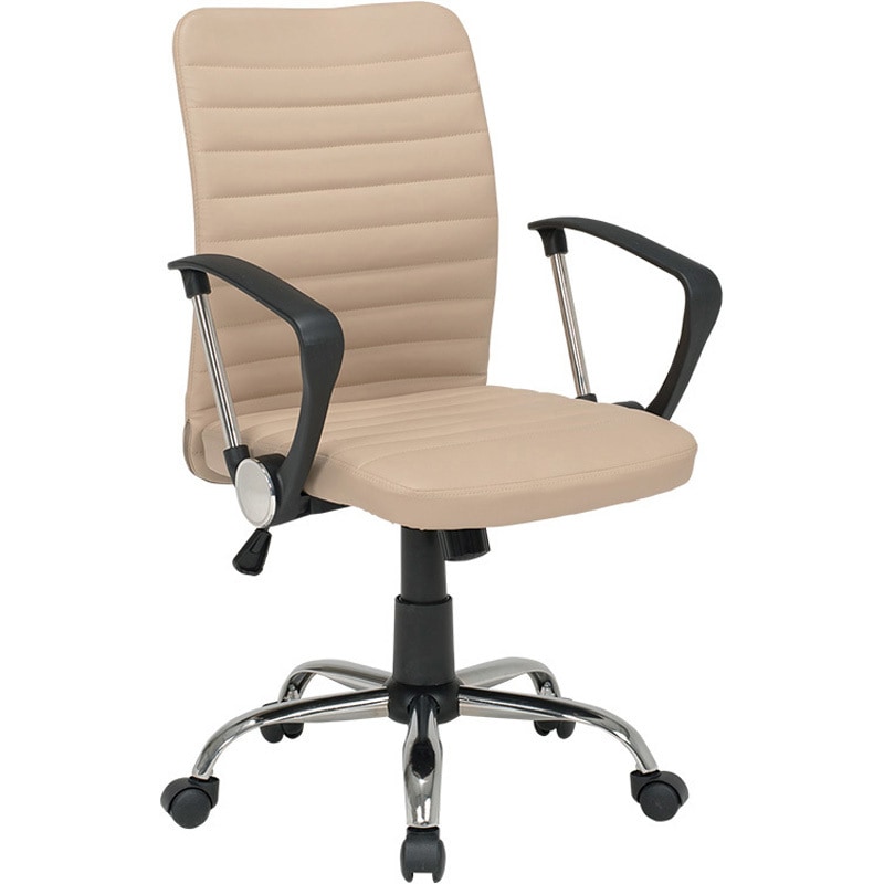 LHC-4470BE デザイン オフィスチェア 肘置きつき 昇降式 360度回転 萩原 肘掛あり 高さ930～1030mm幅580mm奥行560mm 1台(1台) LHC-4470BE