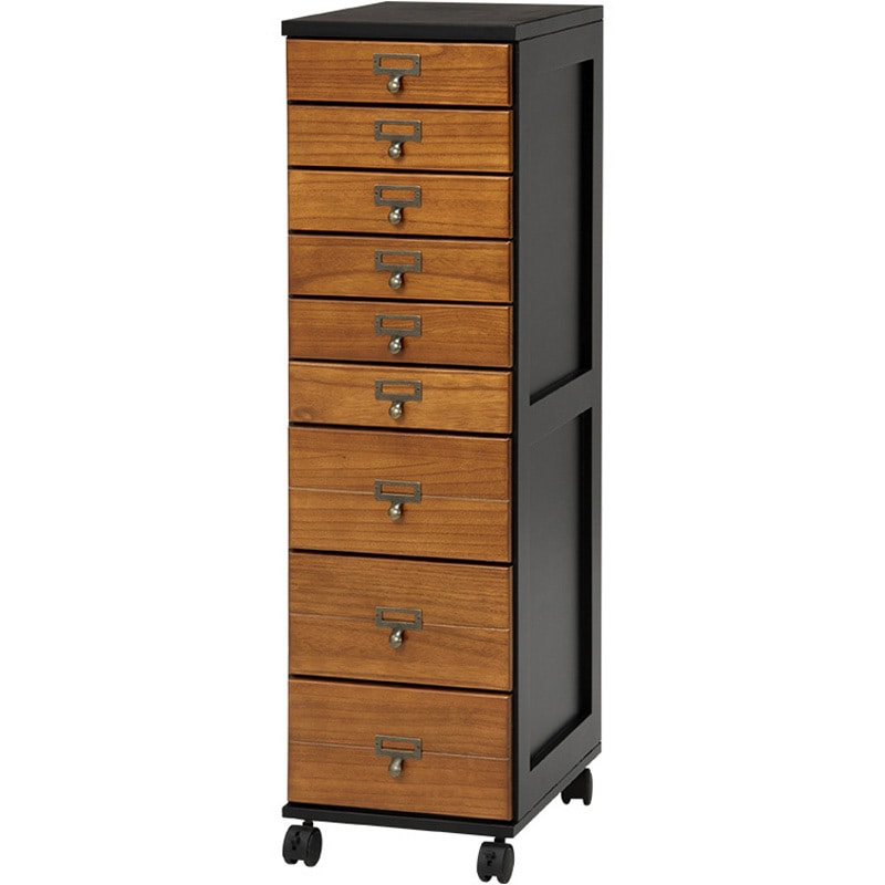 MCH-6171BB 書類チェスト 引き出し A4対応サイズ 選べる5段・9段タイプ