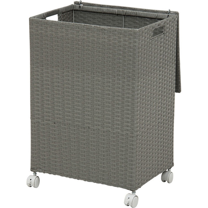 RUD-2422GY ふた付きランドリーボックス 幅50cm 萩原 1台(1台) RUD-2422GY 6,276円