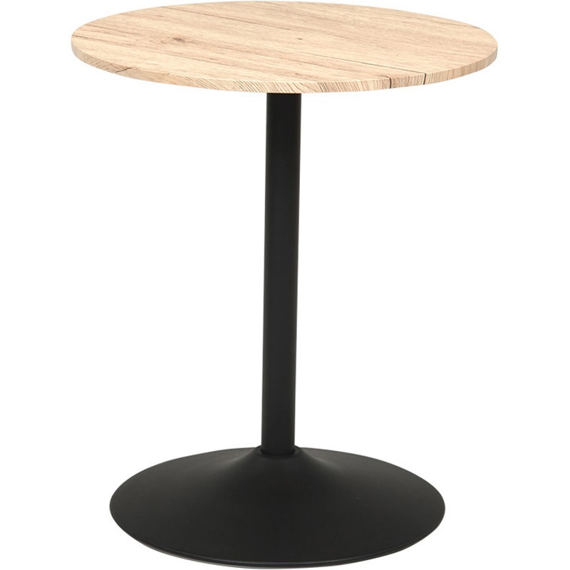 LT-4918NA 選べるカフェテーブル 丸型 ラウンドタイプ 萩原 ナチュラル色 高さ700mm幅Φ600mm奥行Φ600mm 1台(1台) LT-4918NA