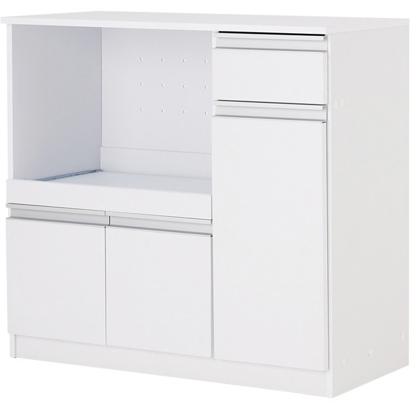 VKC-7150WH 収納力に優れたキッチンカウンター<ミドルタイプ 幅89cm