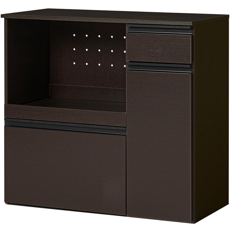 VKC-7155DBR 収納力に優れたキッチンカウンター<ミドルタイプ 幅89cm