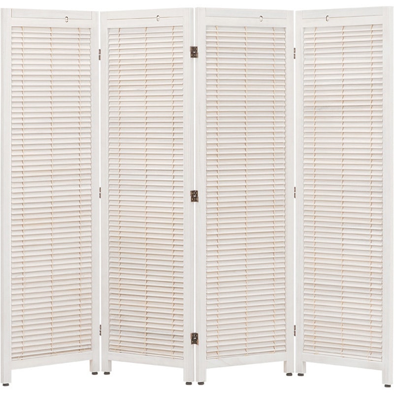 MS-8124WS パーテーション4連タイプ 完成品 高さ151cm 萩原 アジャスタ ホワイトウォッシュ色  1台(1台) MS-8124WS 15,385円