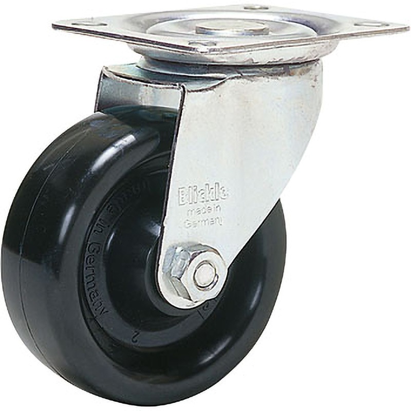 LI-PHN-125G フェノール樹脂車輪付プレート式自在(スチール金具) SISIKU(シシク) 耐熱性 取付高150mm  LI-PHN-125G