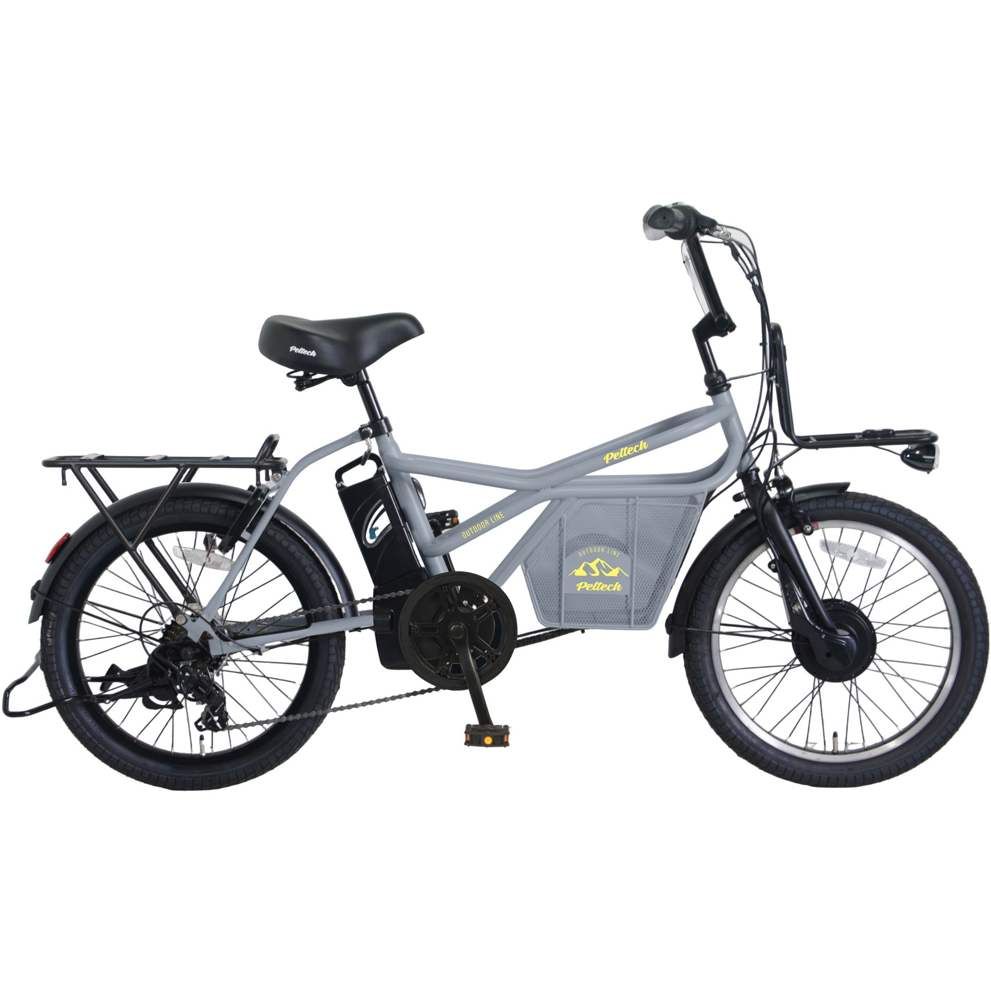 GRC-515L-TC-GY-12Ah 防災サイクル 20型7段変速付電動アシスト自転車