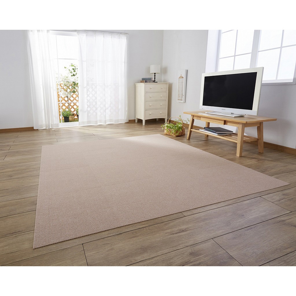 KH-14 タイルマット45×45cm サンコー[日用品] ベージュ色 1個(10枚) KH 