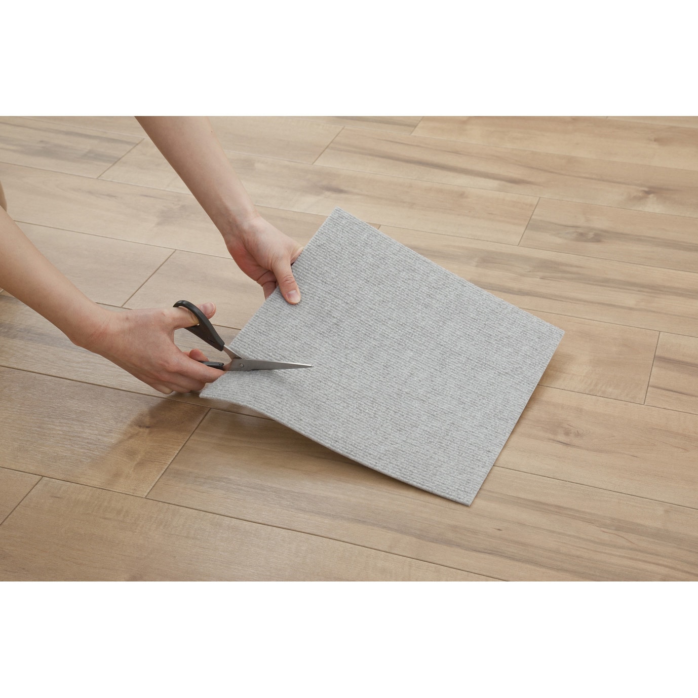 KP-94 タイルマット45×45cm サンコー[日用品] ライトグレー色 1個(10枚