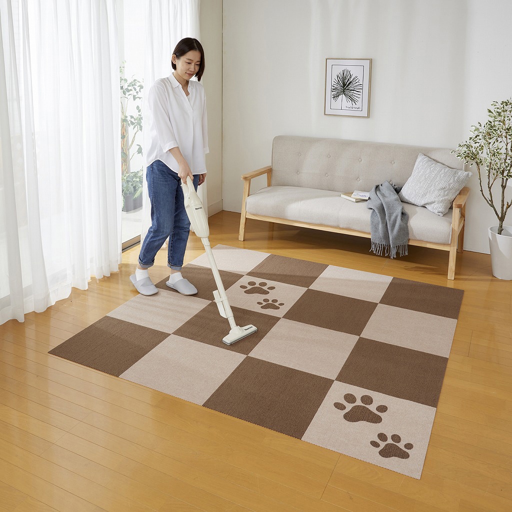 KX-98 吸着タイルマット 肉球 45×45cm 1個(16枚) サンコー[日用品