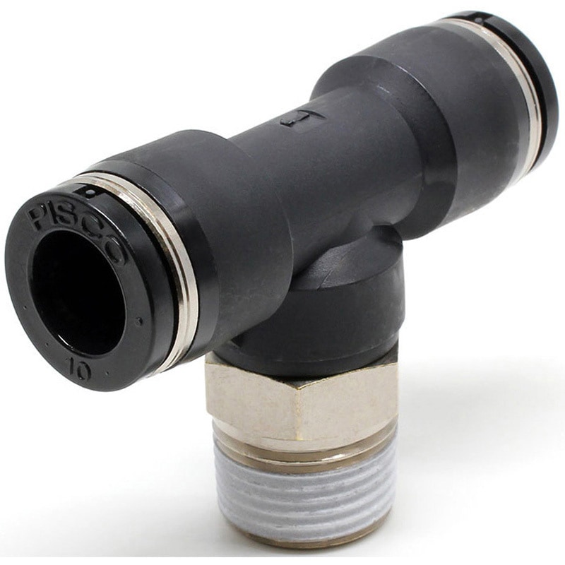 PB10-03W ティー PISCO(ピスコ) 標準タイプ R チューブ外径10mm 1袋(10個)