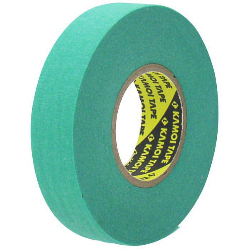 15mm 風神 超粗面養生用マスキングテープ カモ井加工紙 緑色 クレープ