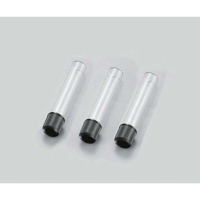 NT-18 ねじ口試験管(硬質ガラス製) マルエム[理化学・容器] 9mL 平底  1箱(100本) NT-18