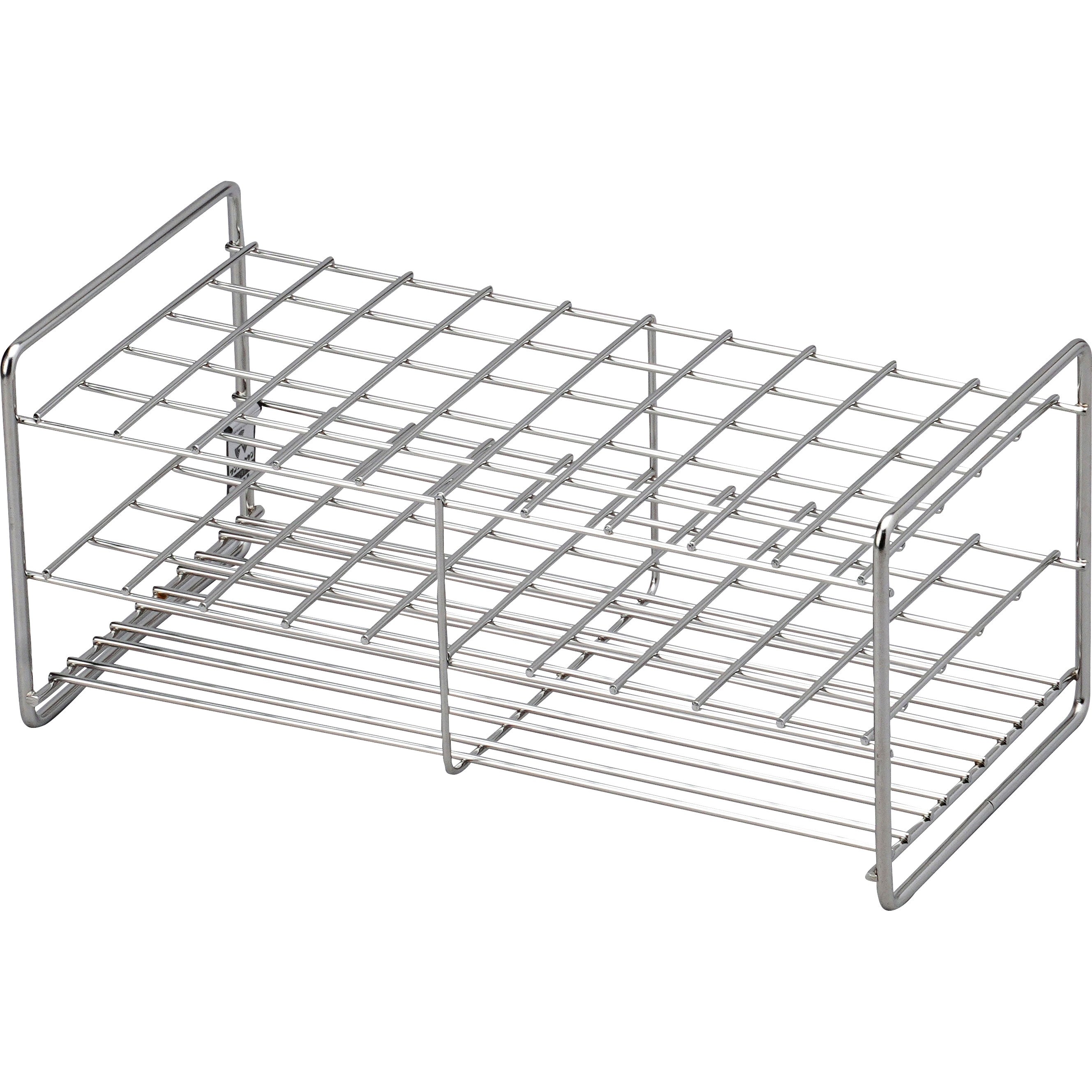 6-302-11 ステンレス製試験管立て 三和化研工業 角穴19.5mm 1個 6-302