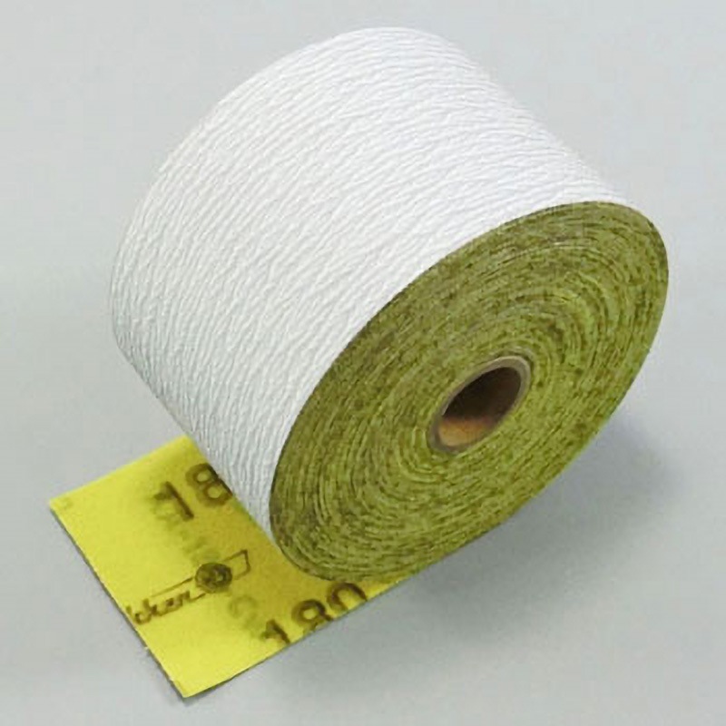 75×15M マジックタックロール(75mm幅) 日本研紙 目詰まり防止加工品 粒度180  1巻