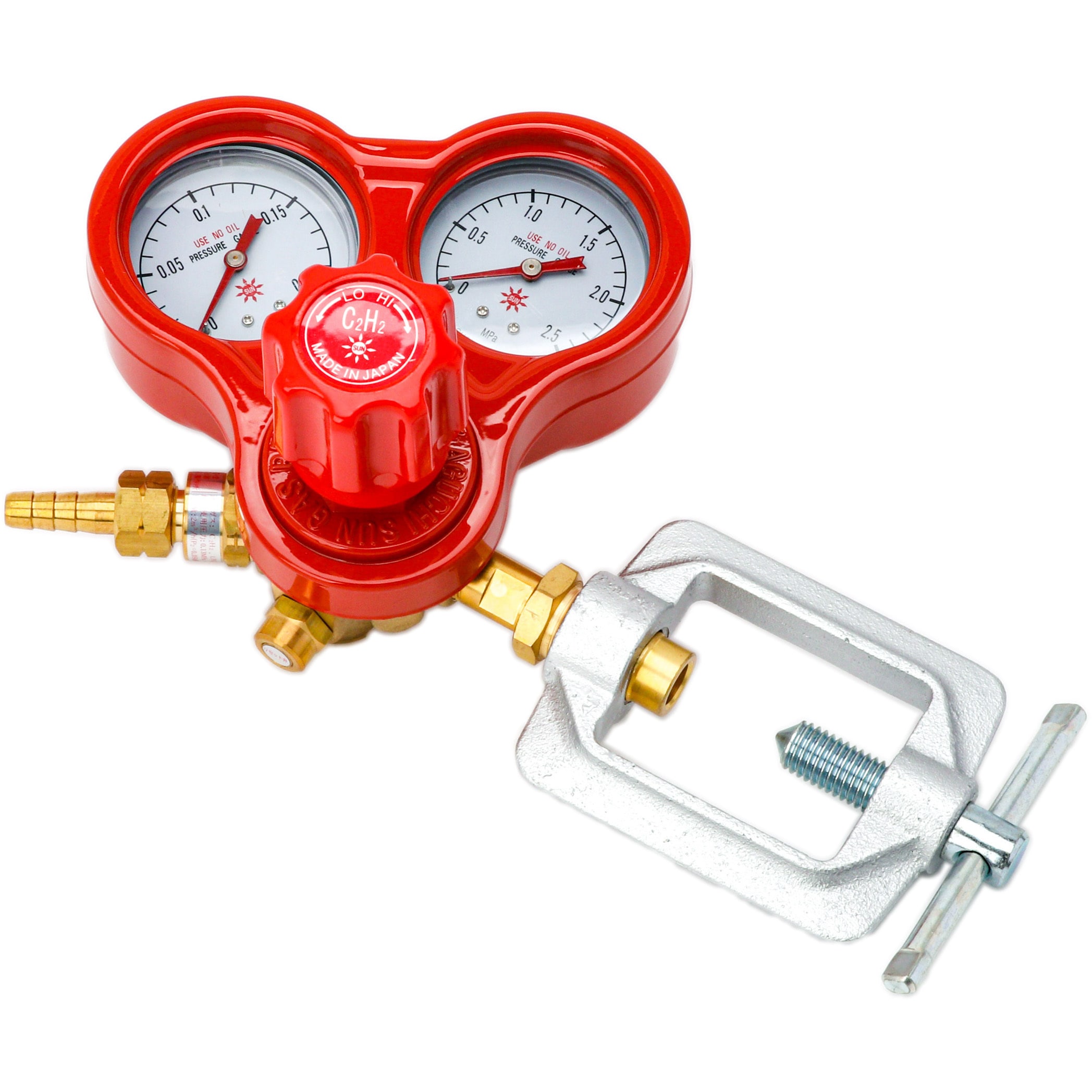 高レート　赤青マジック　調整パーツ付き SG-4 アセチレン調整器逆火防止器内蔵 1台 阪口製作所 【通販モノタロウ】