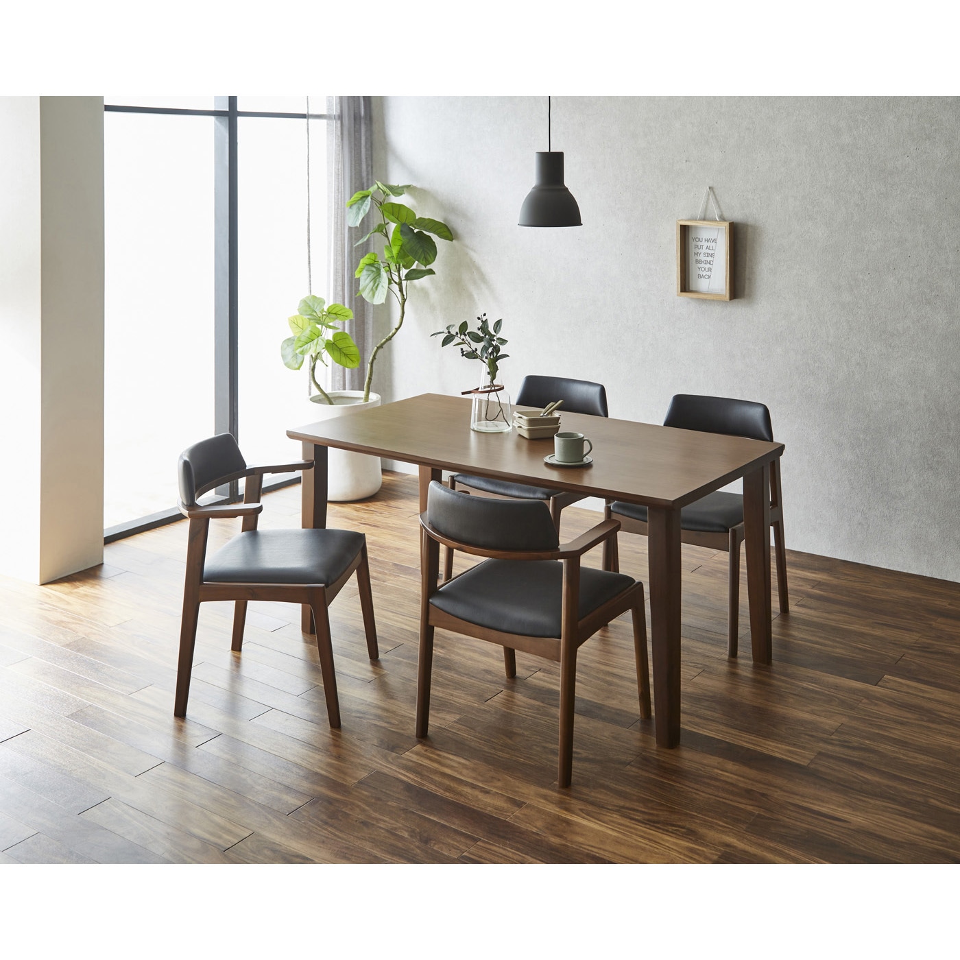 M003　サンコウ製　ダイニング5点セット　ダイニングテーブル　幅1690ｍｍ サンコウ ダイニングテーブルセット｜ダイニングテーブル