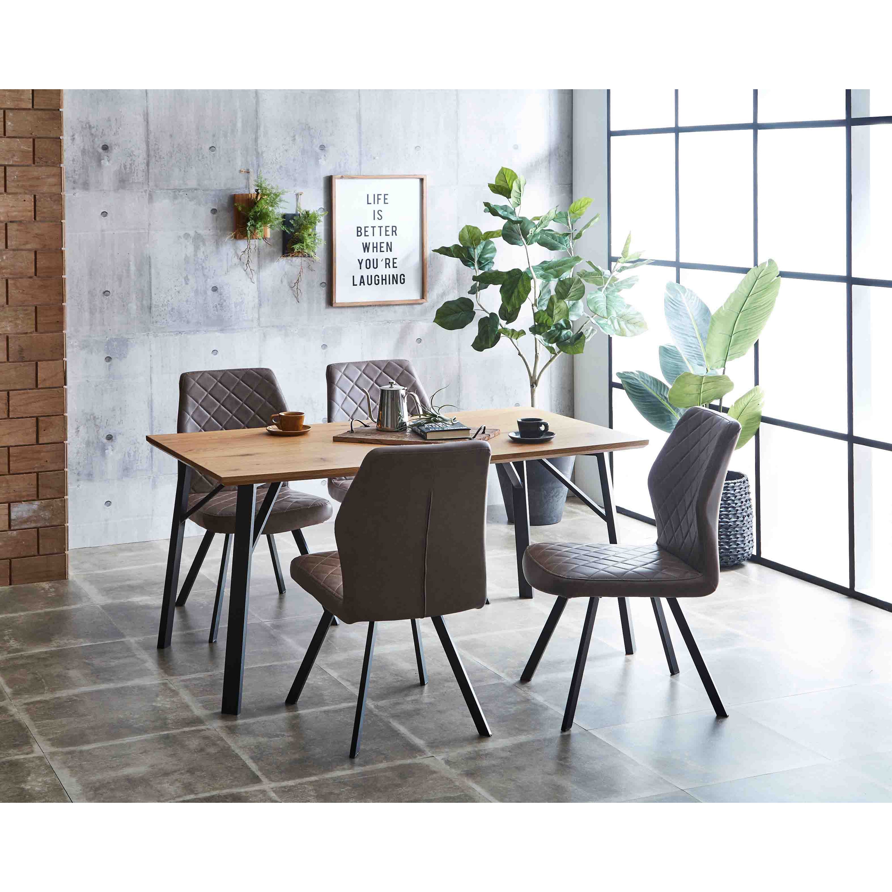 SH-24-0069-GY オルド 140cm ダイニングテーブル 単品 サンコウ グレー