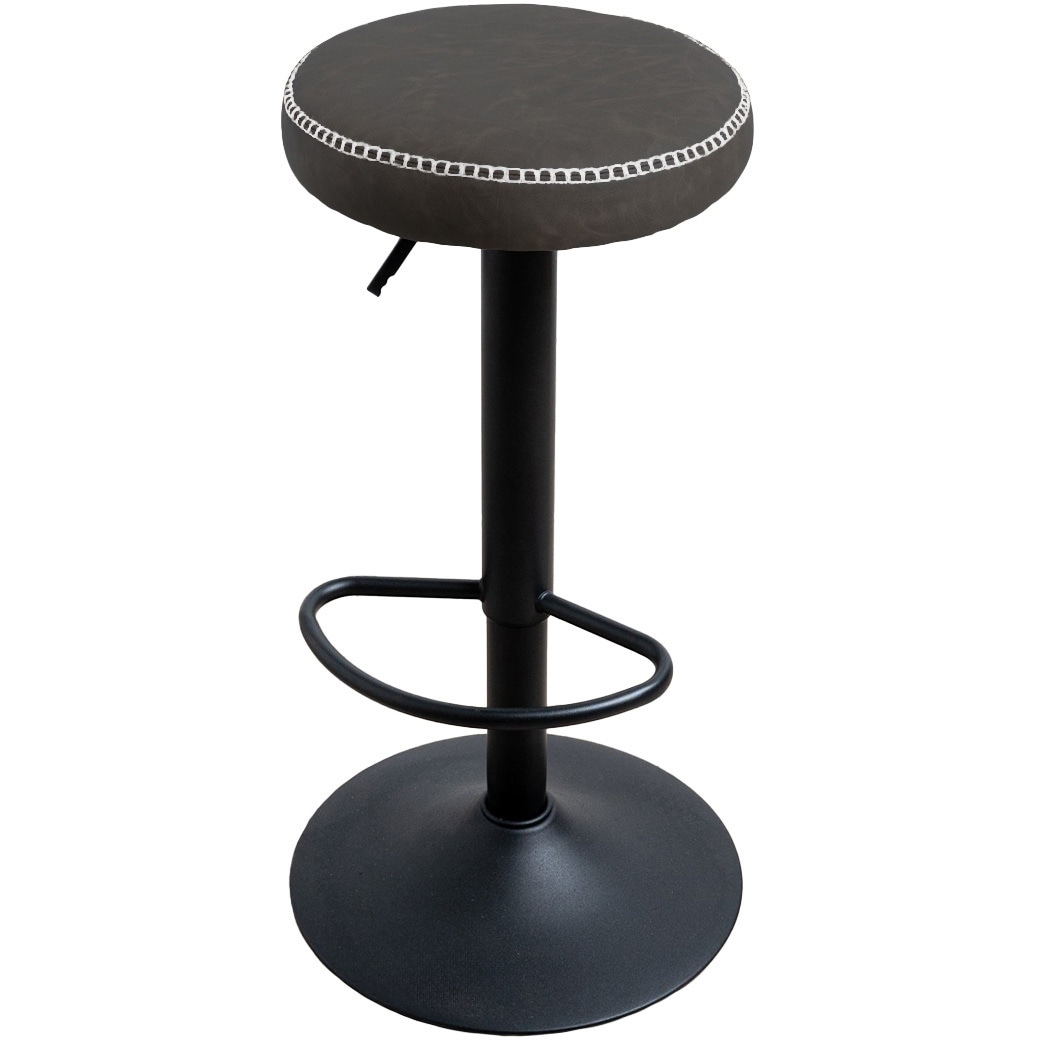 SH-24-0121-BKGY ガンマ 丸型 昇降式 バースツール 1脚 サンコウ