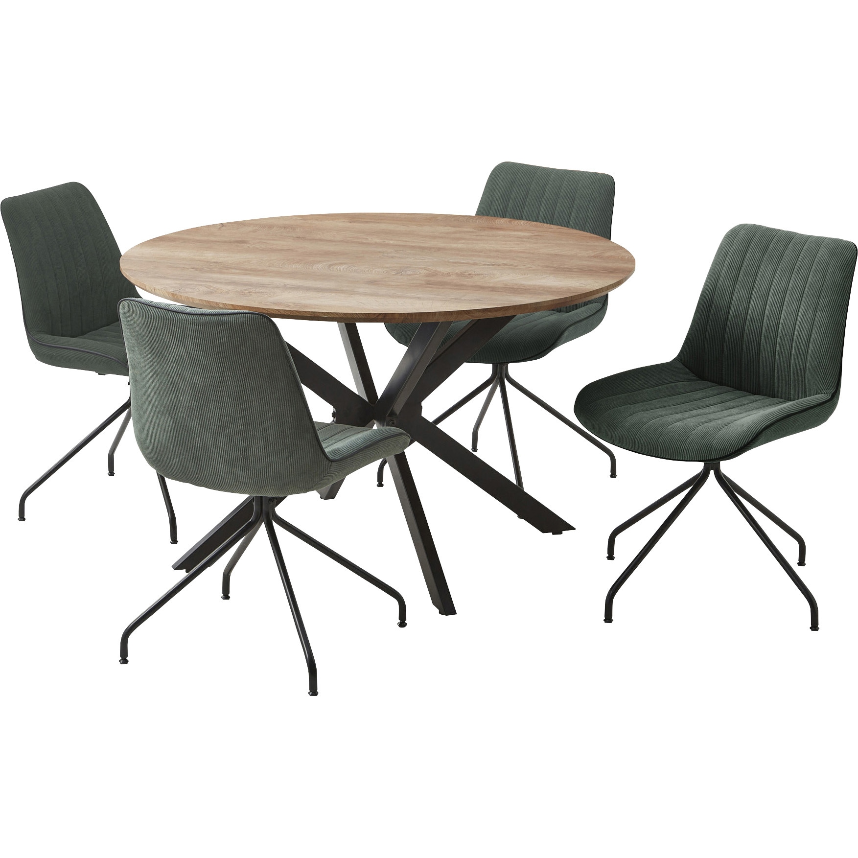 SH-24-0084-NAGE コロネ 120cm 円形 5点ダイニングセット 1セット サンコウ 【通販モノタロウ】