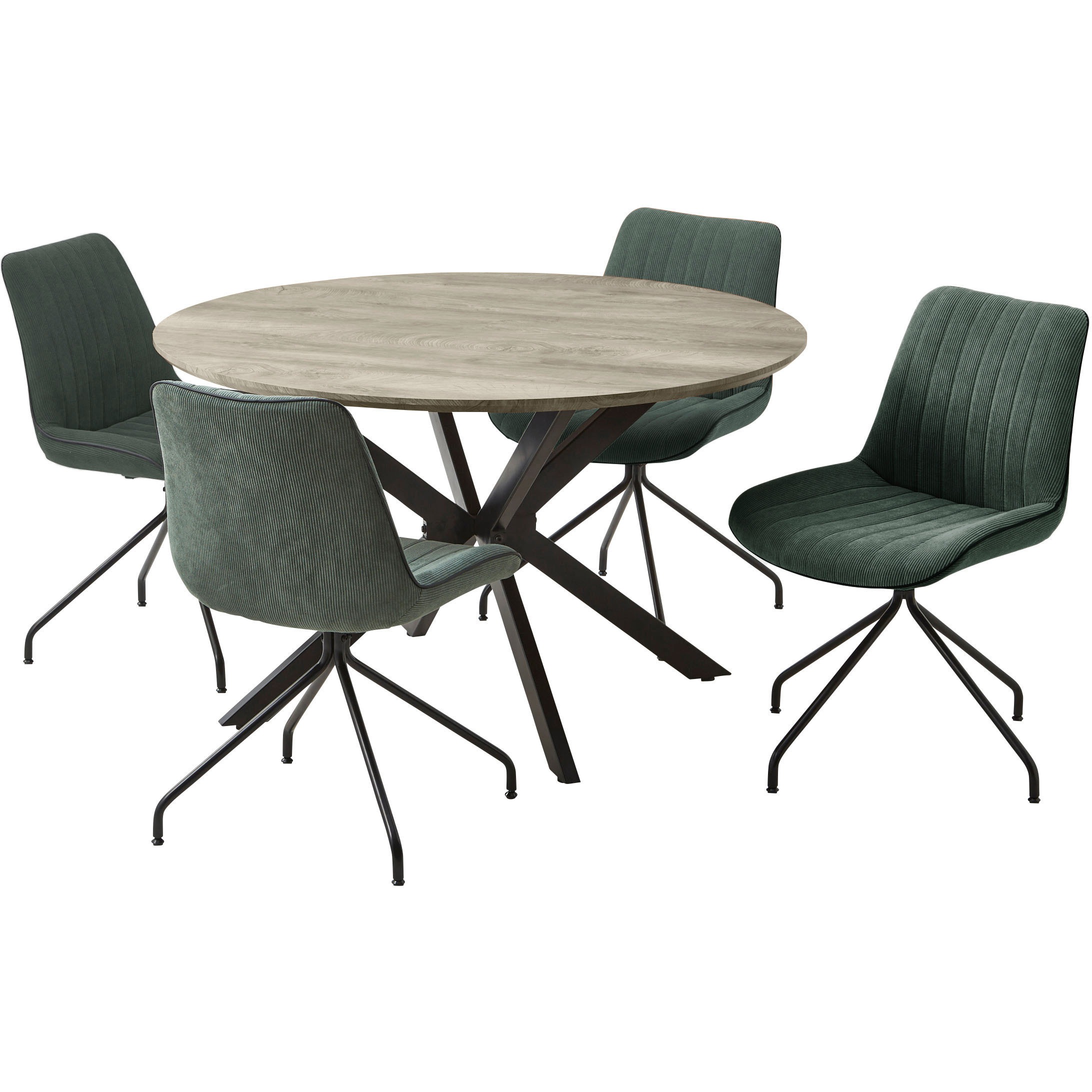 SH-24-0084-GYGE コロネ 120cm 円形 5点ダイニングセット 1セット サンコウ 【通販モノタロウ】