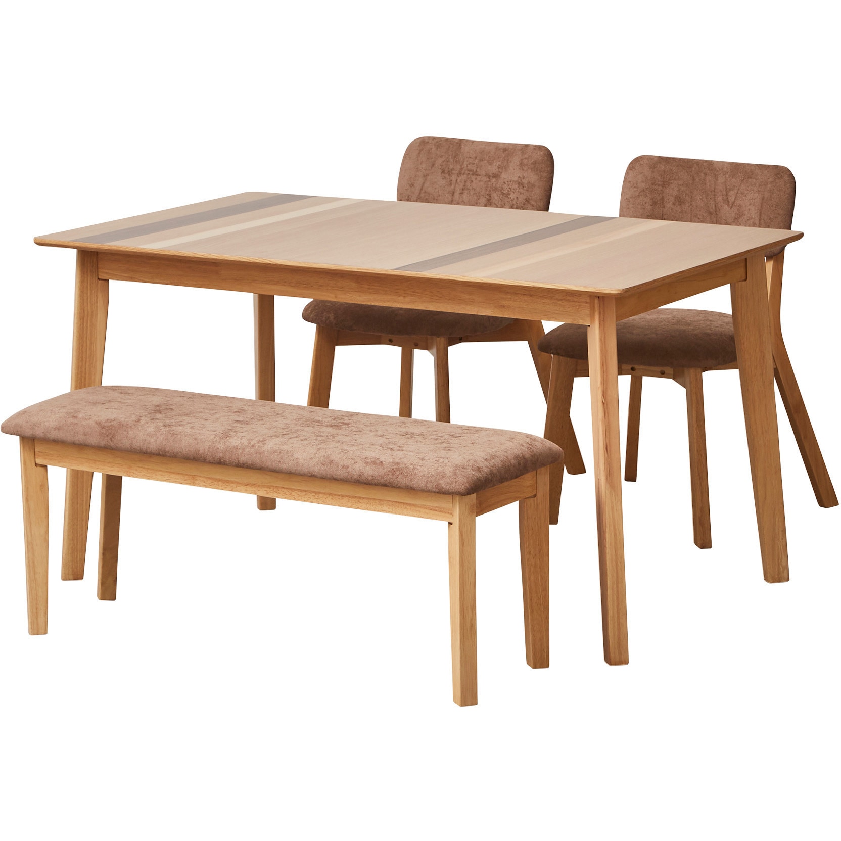 SH-24-0155-BR メアリーⅡ 135cm  4点ダイニングセット 1セット サンコウ 【通販モノタロウ】