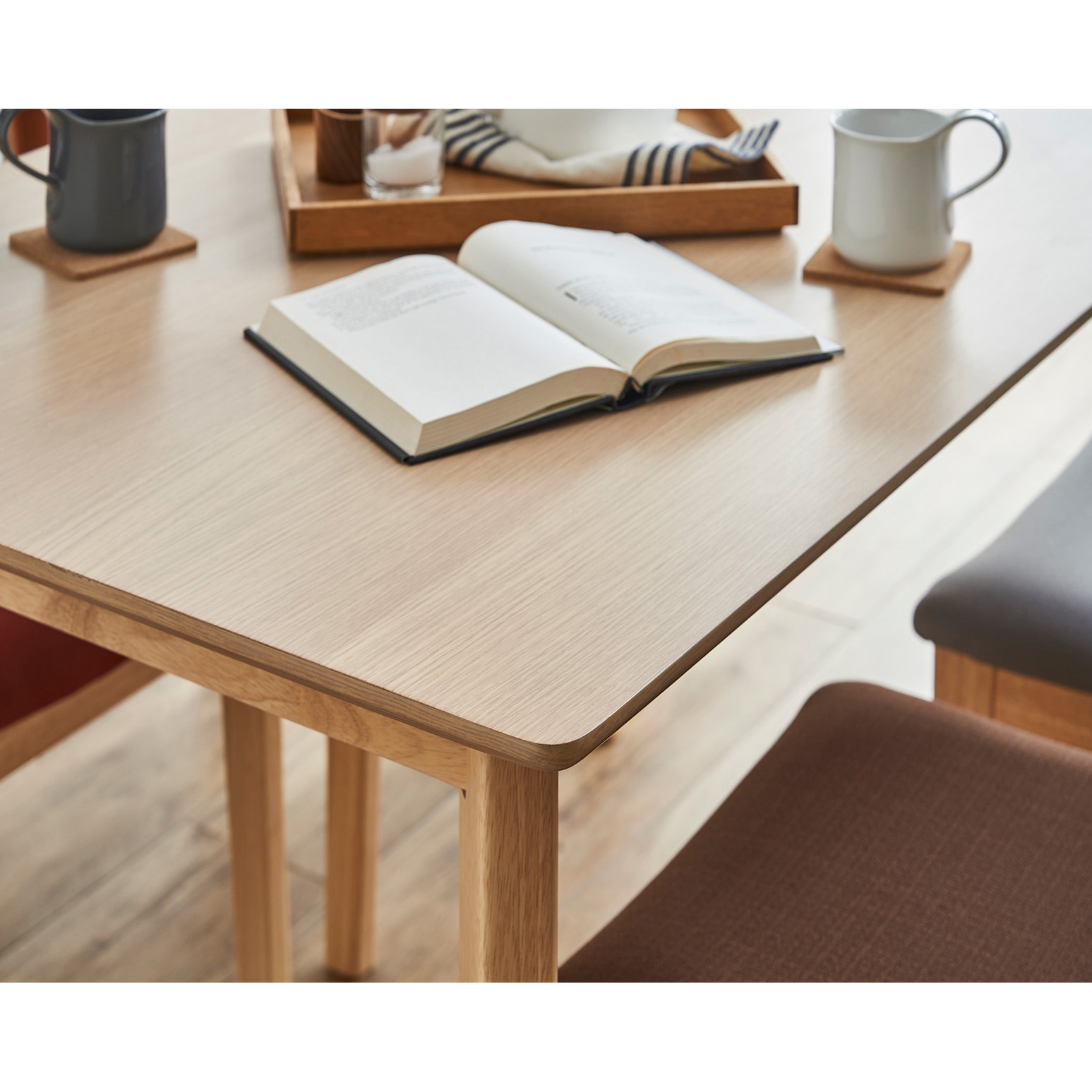 SH-24-0161-GY メルロー 135cm 5点ダイニングセット 1セット サンコウ