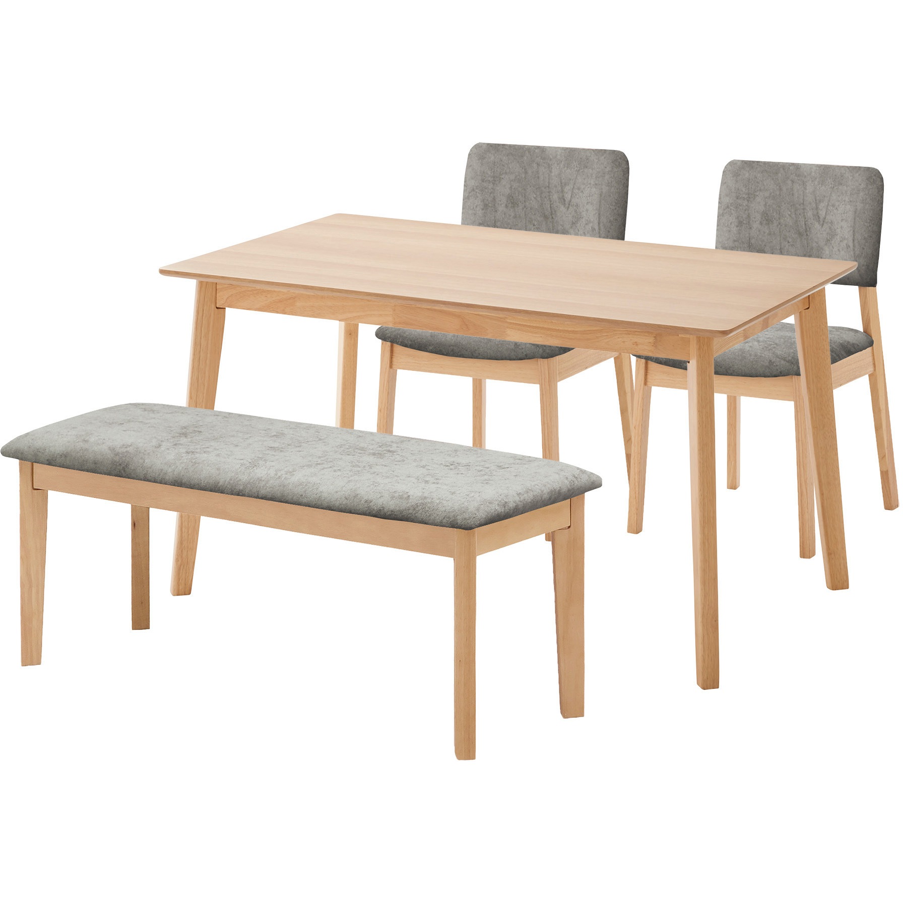 SH-24-0160-GY メルロー 135cm 4点ダイニングセット 1セット