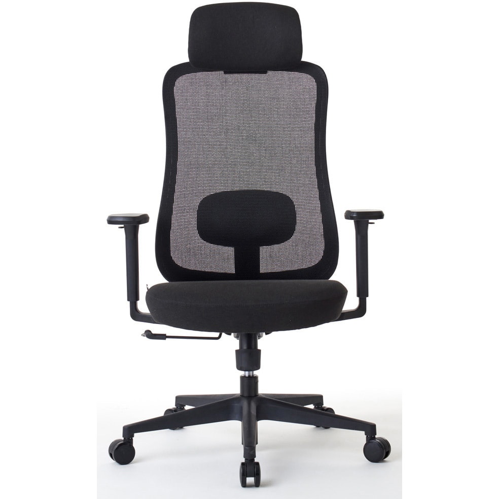 RM2-BBK 北欧モダンスタイルワークチェア M2シリーズ ROOM WORKS(ルームワークス) キャスターあり ブラック色 RM2-BBK