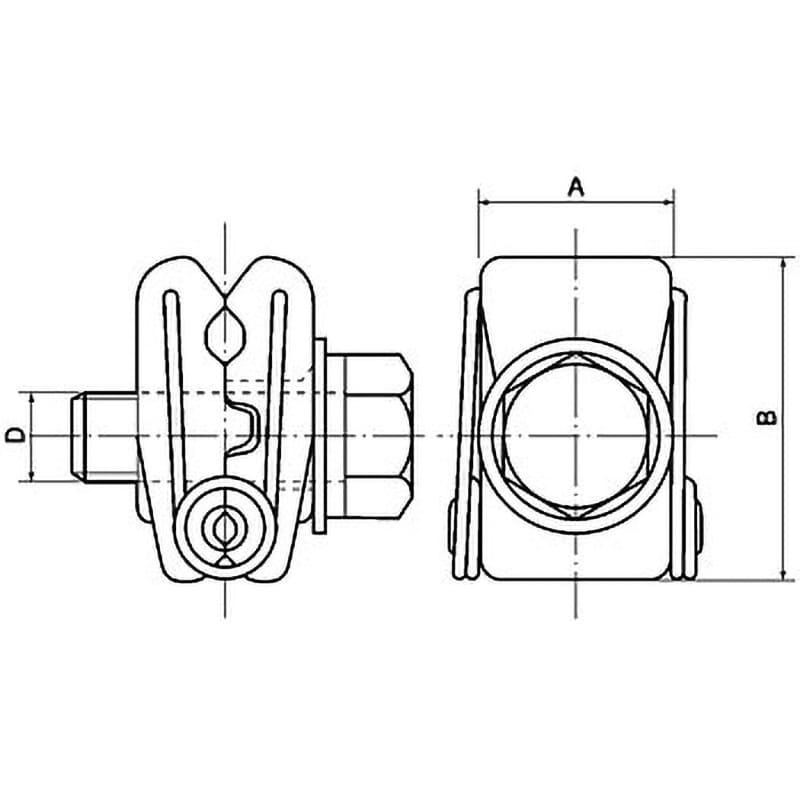 1号 高圧引下線接続用コネクタ 1箱(10個) 大阪電具(ODK) 【通販サイト