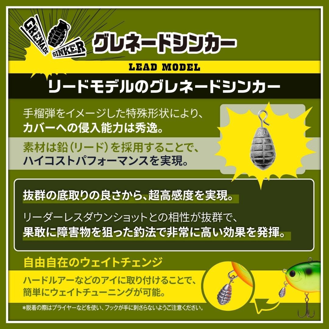 21g グレネードシンカー VARIVAS 入数2 21g - 【通販モノタロウ】