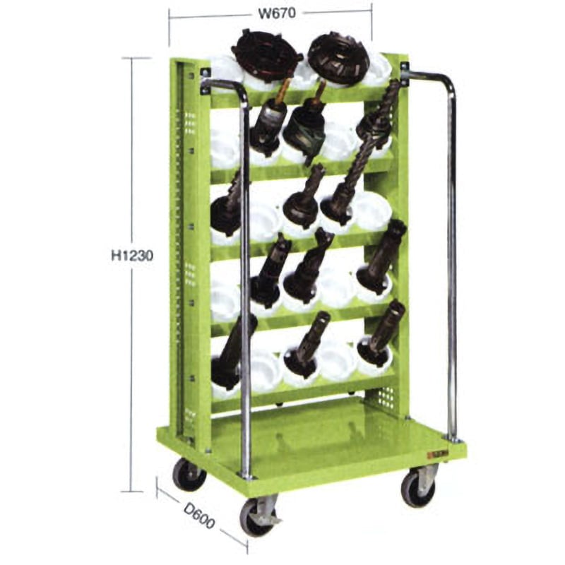 TLR-15AN ツーリングワゴン(NT、BTタイプ) サカエ 組立式 グリーン ゴム 間口670mm高さ1220mm  TLR-15AN