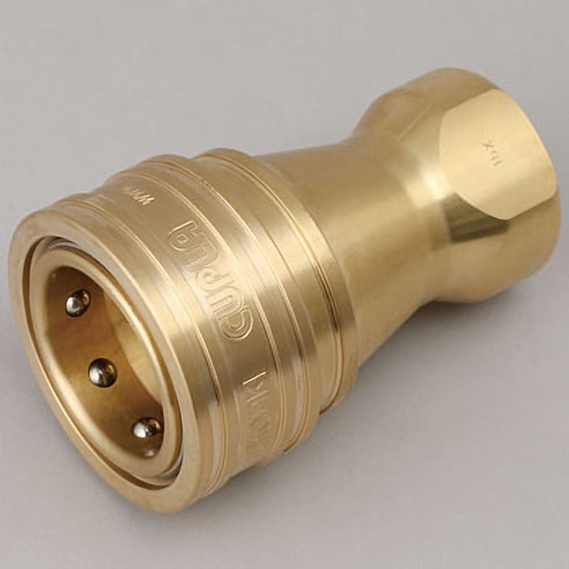 8S-A BRASS NBR SPカプラTypeA ソケット(真鍮製・ニトリルゴムシール) 日東工器 最高使用圧力3.0MPa 質量1024g  相手側取付サイズR1 8S-A BRASS NBR - 【通販モノタロウ】