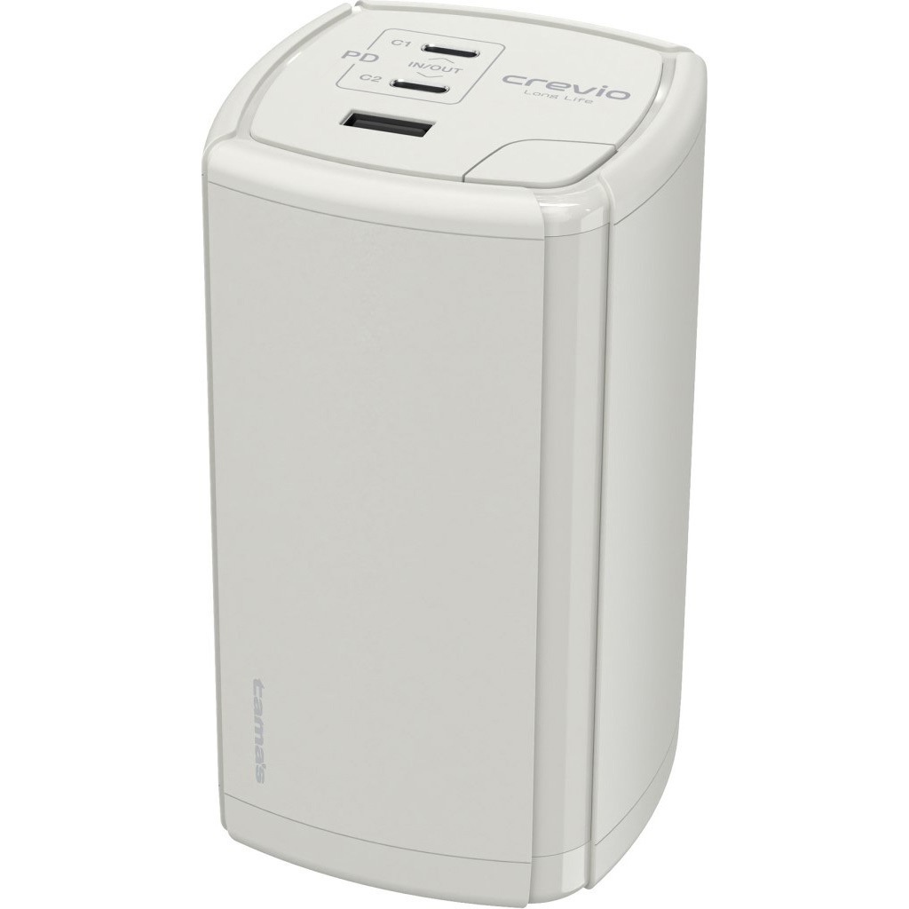TLP125LFP 充電ステーション対応モバイルバッテリー18000 多摩電子 給電端子USB-C ホワイト色