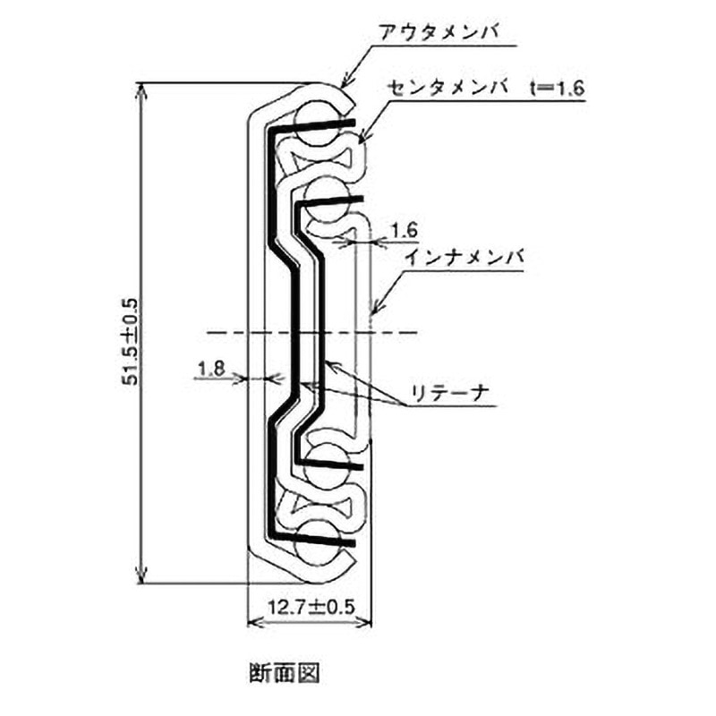 ND150-30 スライドレール ND150 日本スライド工業 3段 レール長さ762mm