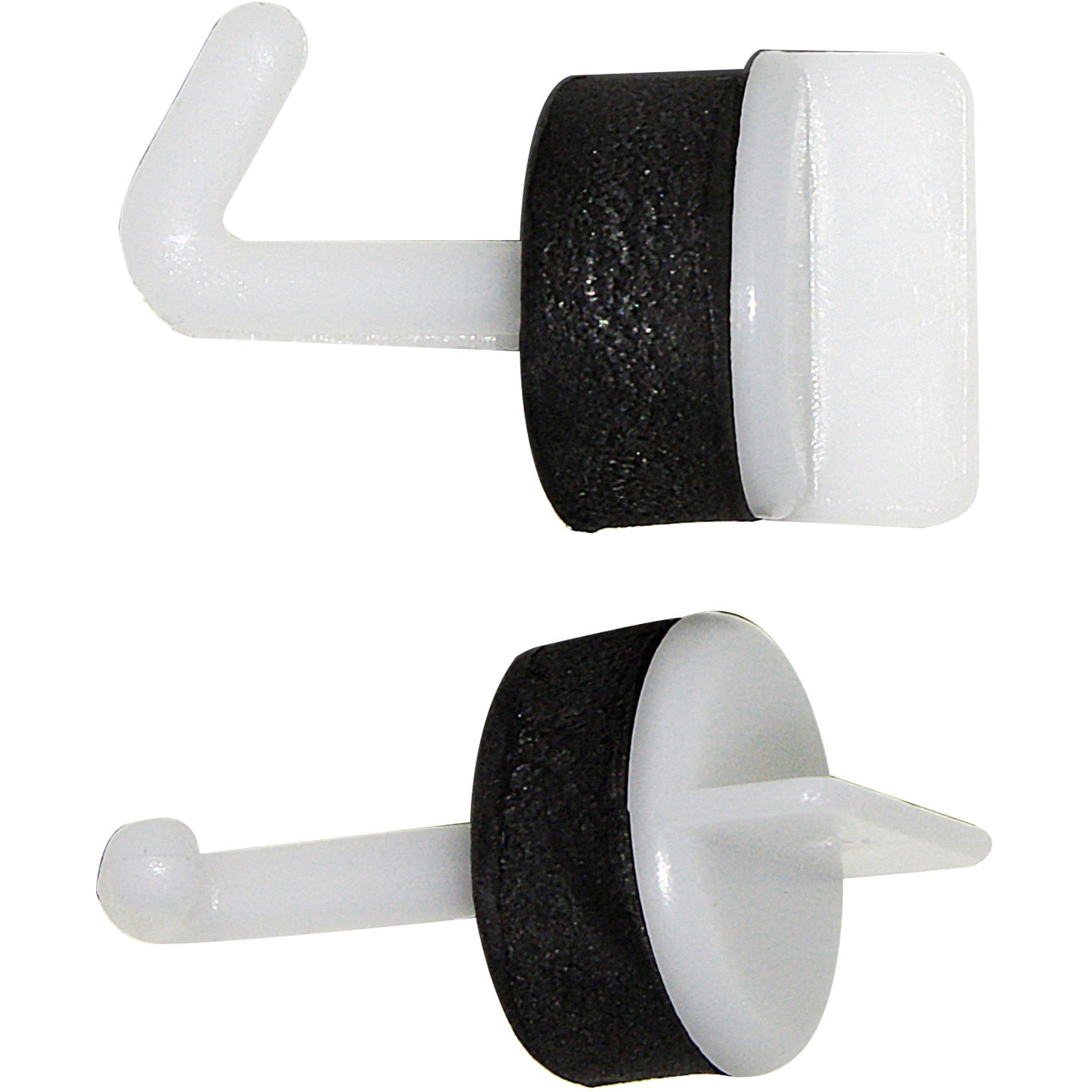 BS-234 ワンタッチフック WAKI(和気産業) 材質PVC 白/黒色 1パック(30