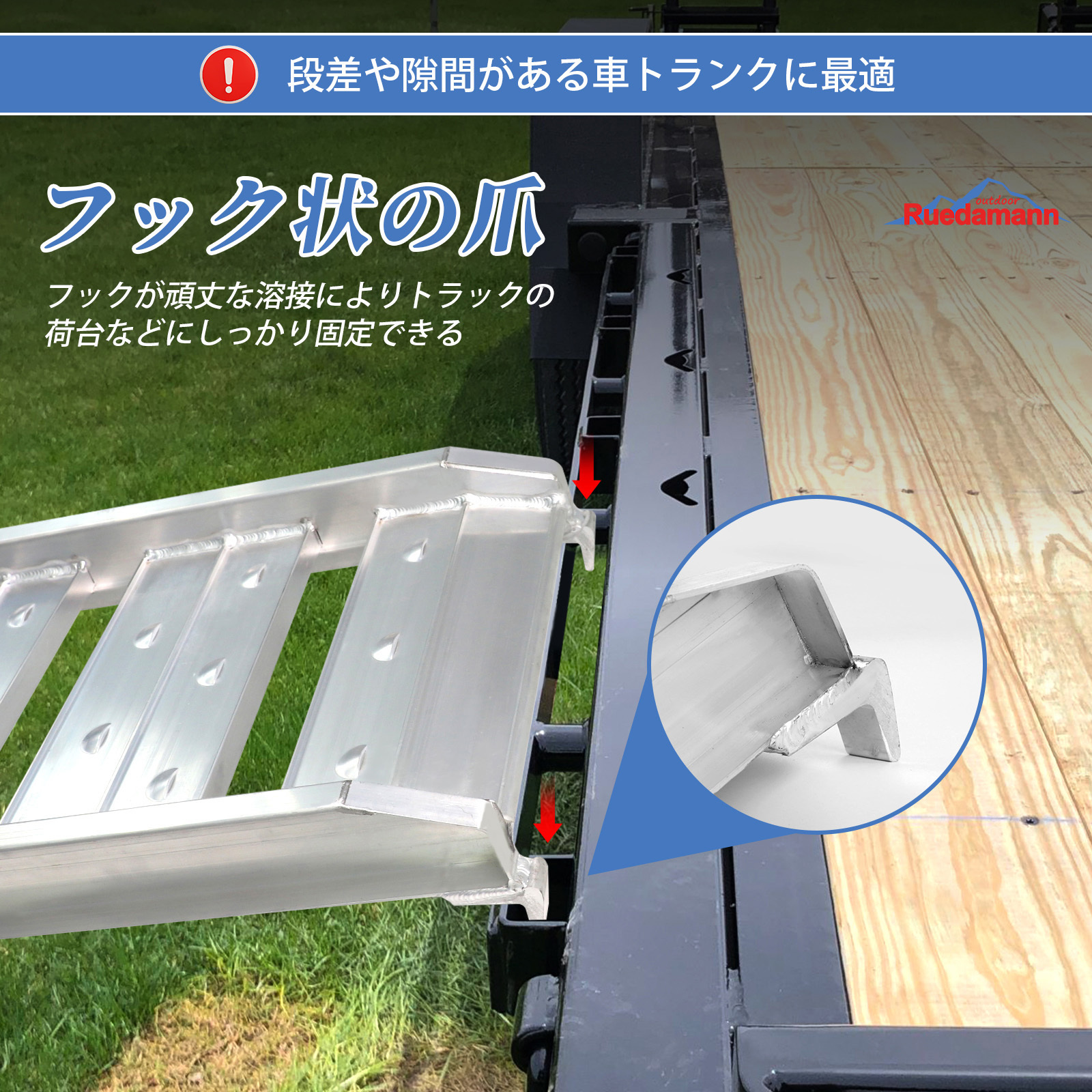 折りたたみ　アルミブリッジ　2本セット 楽天市場】アルミブリッジ 折りたたみ 2本セットの通販