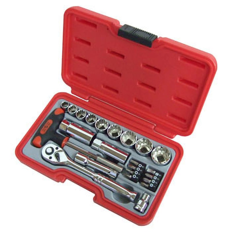 H-3023 23pcs.ソケットレンチセット HARD HEAD 差込角9.5mm 1セット(23点組) H-3023