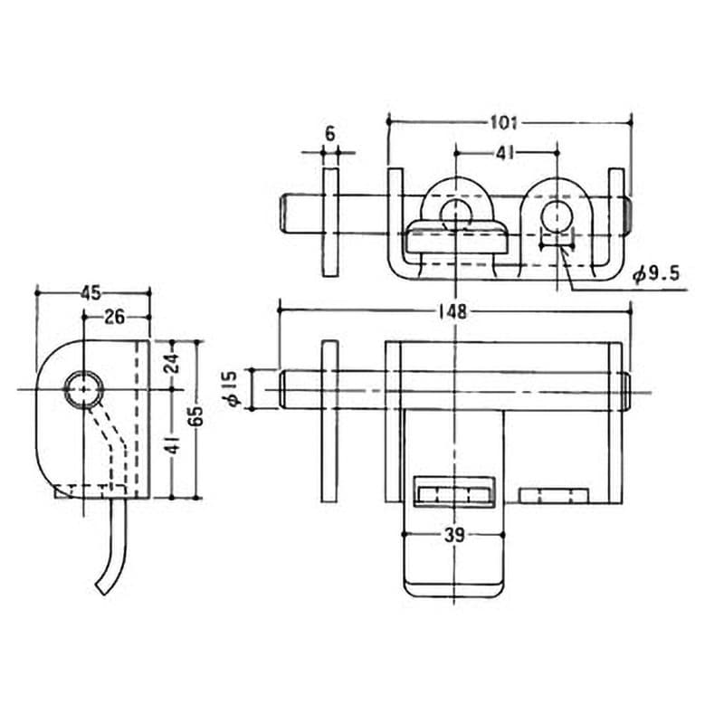 D-45 クロメートW貫抜 1個 APLUS(クマモト) 【通販モノタロウ】