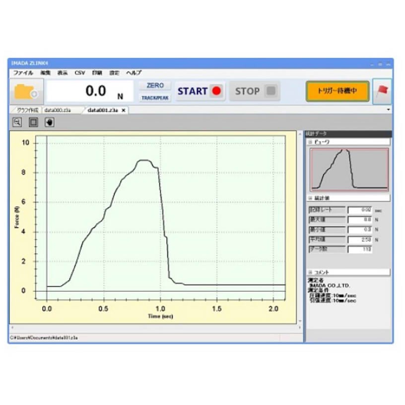 ZLINK4 荷重評価ソフトウェア 1台 イマダ 【通販モノタロウ】