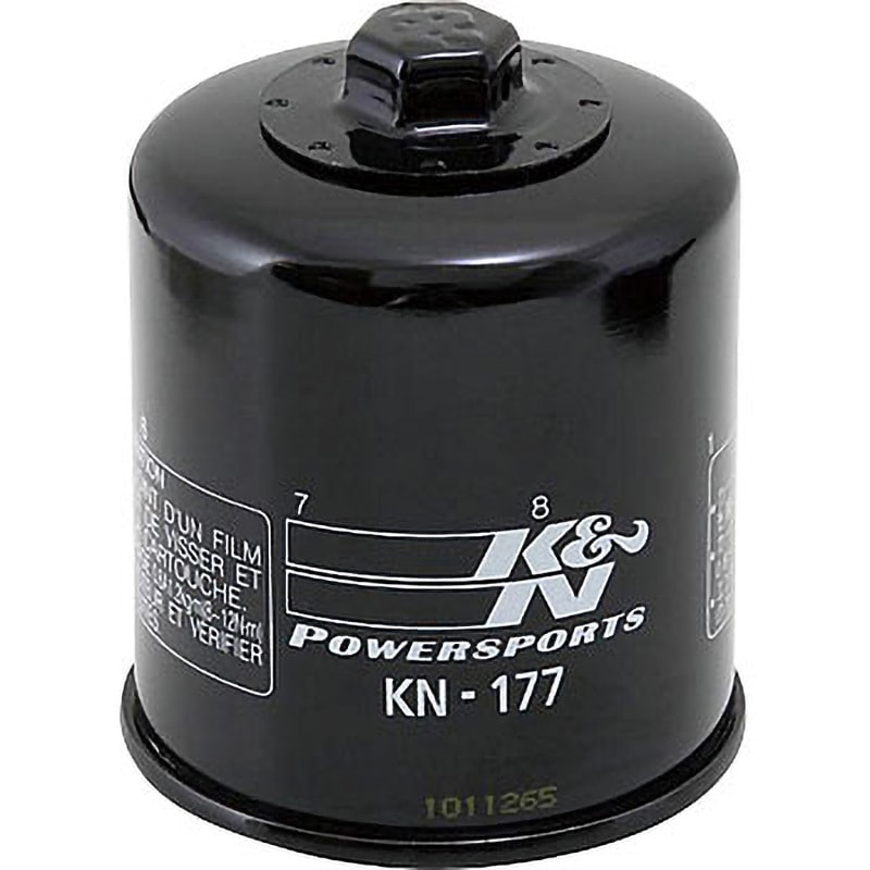 KN-177 オイルフィルター K&N カートリッジタイプ セルロース ブラック