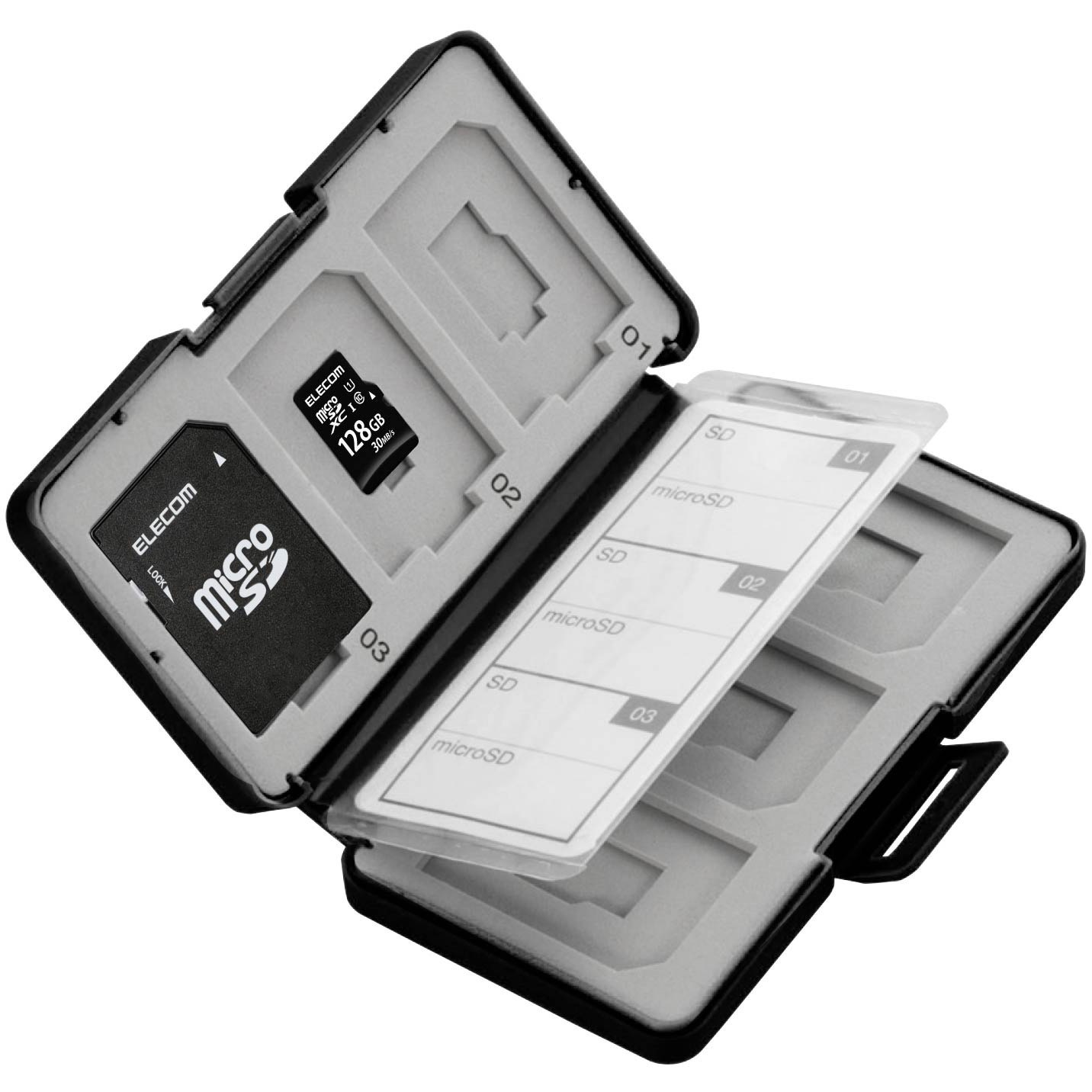 CMC-SDCPP12BK メモリカードケース インデックス台紙付き 1個 エレコム