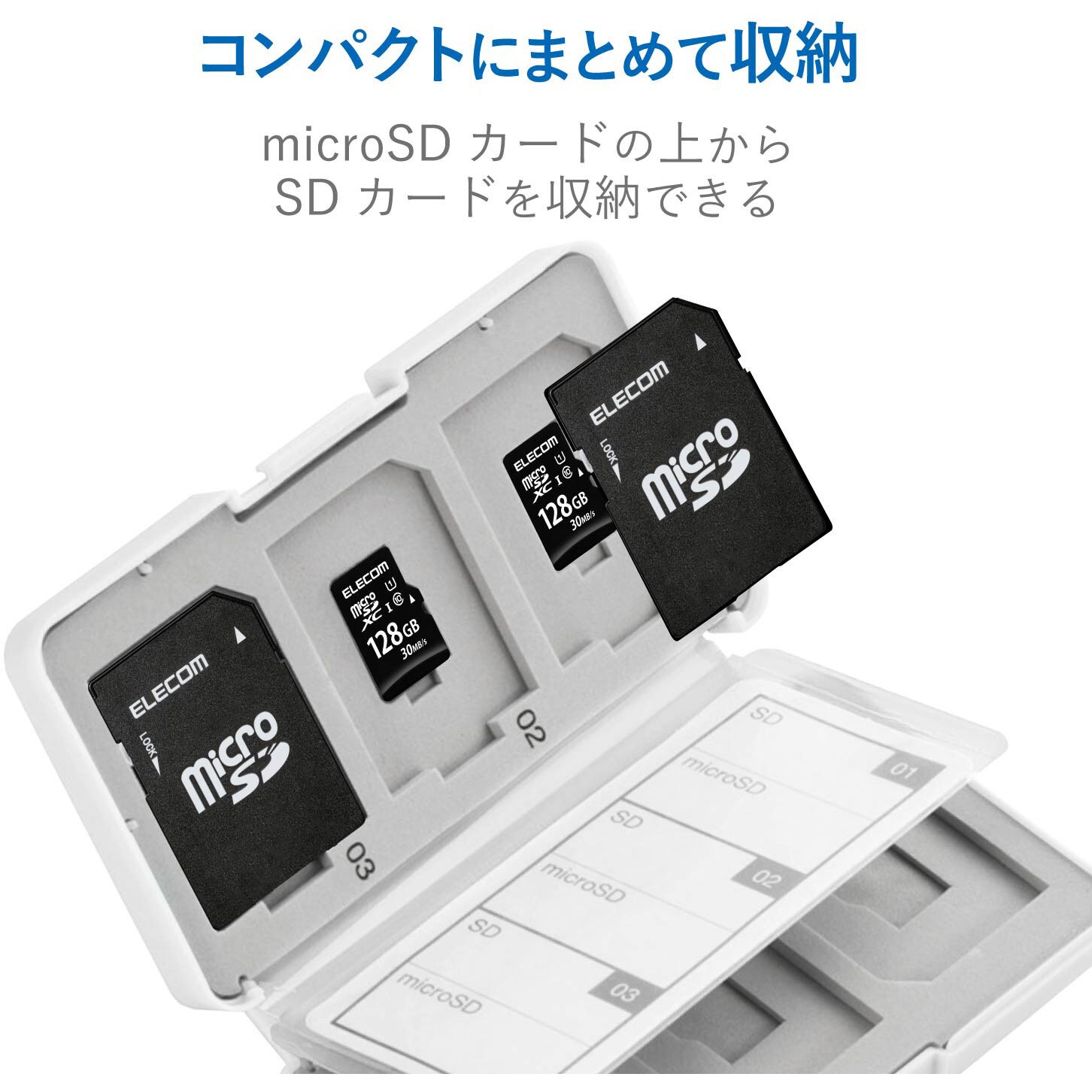 エレコム メモリカードケース CMC-SDCPP36BK SD SD18枚 microSD18枚収納 ケース ブラック プラスチック 数量は多い SD