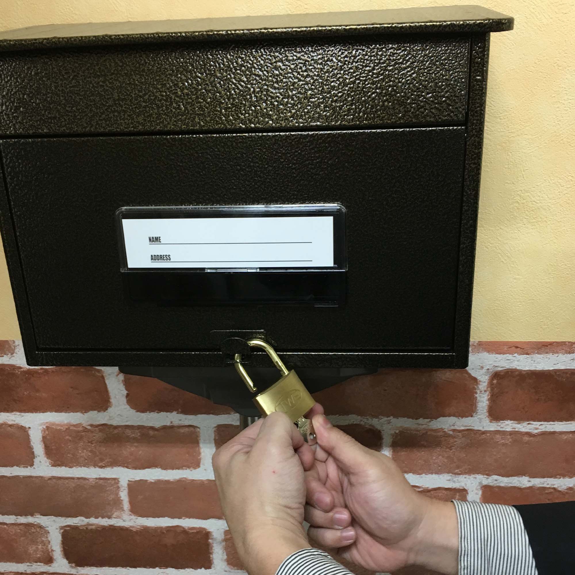 VA-005 シリンダー錠 WAKI(和気産業) キー式 真鍮製 呼び寸法35 VA-005