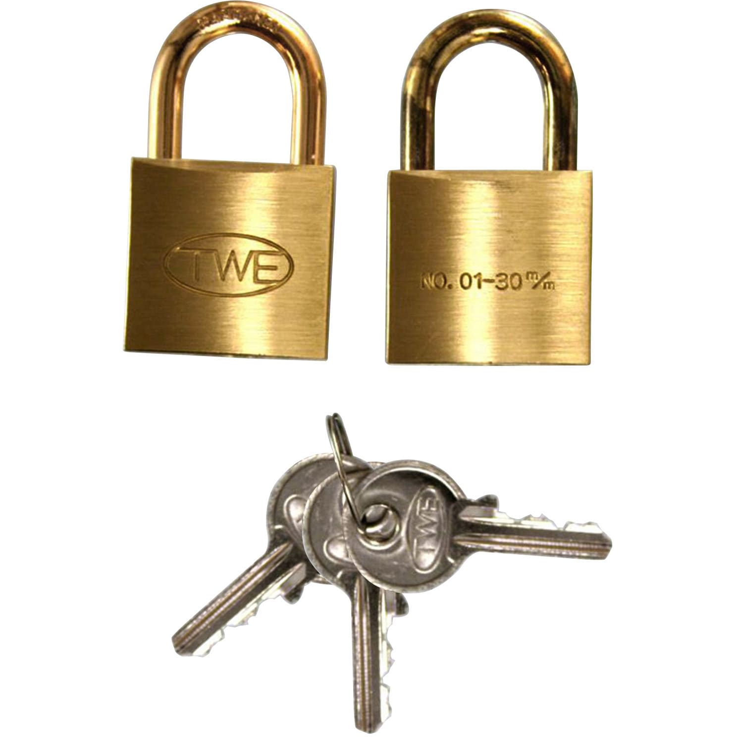 VA-029 同一キーシリンダー錠 WAKI(和気産業) 真鍮製 - 【通販モノタロウ】