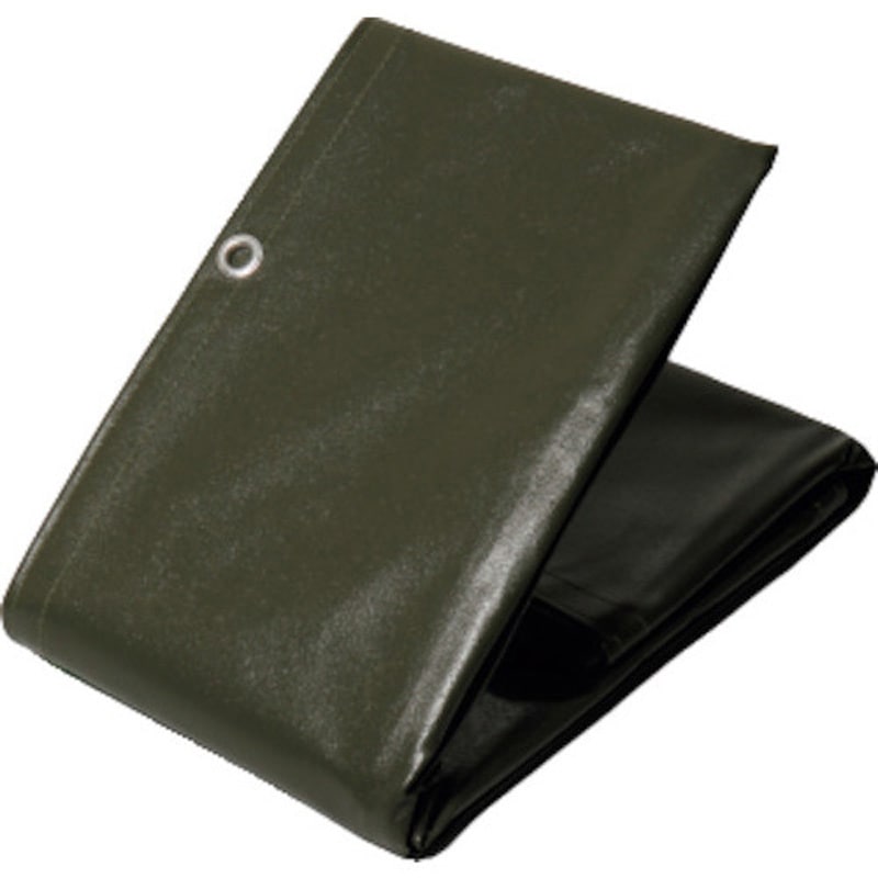 TR 萩原 エステル帆布トラックシート 4号 小型トラック グリーン 3.0